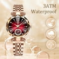 thumbnail image 6 of Watch for Women Round Quartz Waterproof Wristwatches Luxury Jewelry Design Women Watches Stainless Steel Band Ladies Watch Gift for Women, 6 of 8