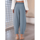 thumbnail image 4 of Pantalones Rectos Holgados Informales de Algodón y , Color Azul , Talla XL, 4 of 5