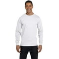thumbnail image 2 of Hanes Men's 100 Percent Cotton Long Sleeve T-Shirt - 5186, 2 of 6