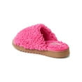 thumbnail image 4 of Dearfoams Cozy Comfort Women's Teddy Pile Open Toe Scuff Slippers, 4 of 8
