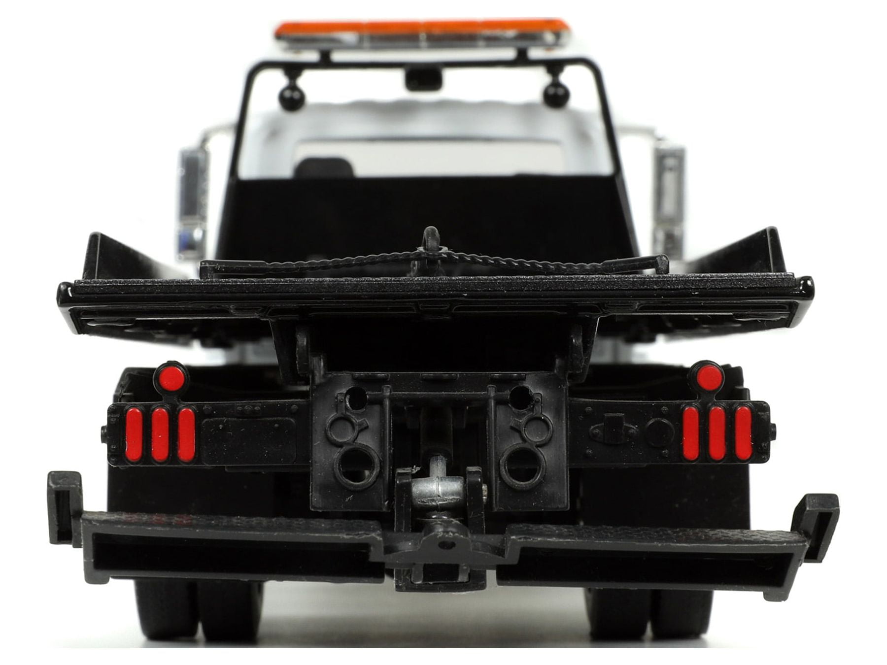 International DuraStar 4400 Flatbed Tow Truck, Black - Jada Toys 35851 -  1/24 Scale Diecast Model Car