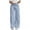 Blue, variant on vigerkar Wide Leg Jeans for Women Mid Waist Baggy Stitch Decor Denim Washed Pants (Pink, S)
