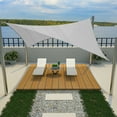 thumbnail image 3 of Shade&Beyond 20'X26' Rectangular Sun Shade Sail Canopy Tent - Durable Shade Cloth for Patio, Carport & Backyard UV Protection，Light Grey, 3 of 5