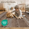 thumbnail image 4 of ODIKA 2'x3' Washable Doormat Grain Distressed Vintage Stripe Farmhouse Border Circle Cowboy Flowing Dynamic for Entryway, Kitchen, Laundry Room, Non-Slip, Low Pile, 4 of 7