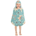 thumbnail image 7 of Retro Abstract Floral Kids Hooded Beach Towel Baby Bath Poncho Towels with Hood Absorbent 50"x23.5" for Pool Swimming, 7 of 7