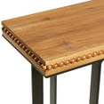 thumbnail image 5 of DecMode Brown Wood Industrial Console Table, 5 of 9