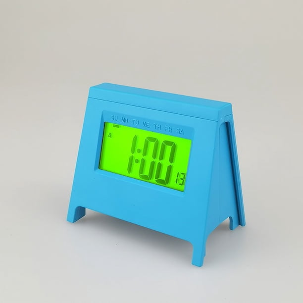 Mini reloj despertador LCD para estudiantes, nuevo reloj electrónico inteligente de escritorio, reloj multifunción con calendario de temperatura luminoso, reloj multifunción