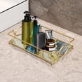 thumbnail image 4 of Bandeja de tocador de baño Sunnimix Azul Dorado, 4 of 8