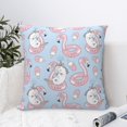 thumbnail image 4 of Pofeuu Summer Cute Unicorns Print Double-sided plush pillowcase Square Throw Pillow Covers Pillows Cover for Living Room Bedroom Sofa Couch Cushion Cover（No pillow core）-26"x26", 4 of 7