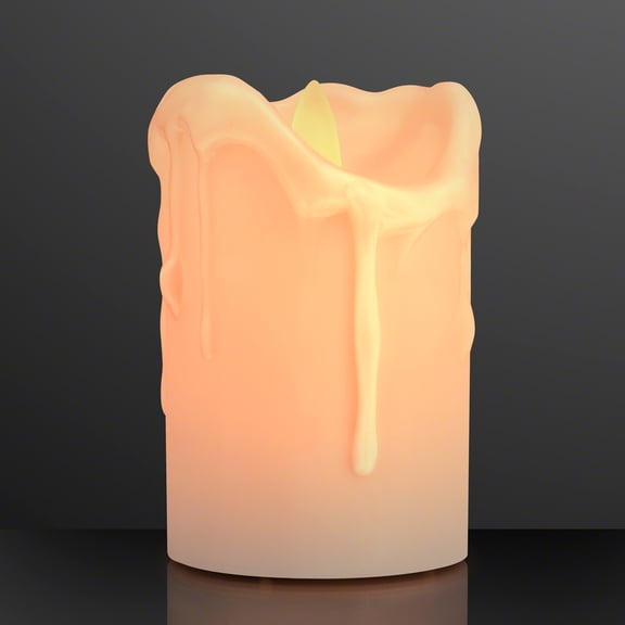 FlashingBlinkyLights Windproof LED Pillar Candle with Moving Flame
