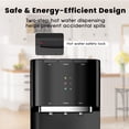 thumbnail image 4 of Water Dispenser for 3 and 5 Gallon Bottles – Bottom Load Water Machine with Hot, Cold & Room Temperature Options, Safe Design, Black, 4 of 7