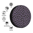 thumbnail image 4 of Fotbe Bat Purple Funda de Llanta de Repuesto con Estampado, Engrosada, Ajuste Universal para Jeep, Remolque, RV, SUV, Camión-15 inch, 4 of 6