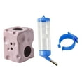 thumbnail image 2 of S SERENABLE Distributeur d'Eau en Forme de Fromage avec Support pour Réservoir en Verre 2 en 1 Design Violet, 2 of 9