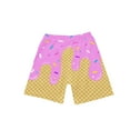thumbnail image 2 of Boys Shorts Fun Ice Cream Cone Printed Summer Shorts for Kids Comfortable Elastic Waistband with Pockets Pink 140, 2 of 3