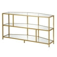 thumbnail image 3 of Evelyn&Zoe Clark Corner TV Stand for TV's up to 55", Brass, 3 of 9