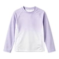 thumbnail image 5 of Tisuna Kids Boy'S Long Sleeve Rash Guard Classic Crewneck Gradient Print Tops Teen Boys Daily Wear Sun Clothes Size 9-10 Years, 5 of 6