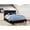 Brown, variant on Sleek Silhouette - Brown Full Panel Bed with Faux Leather