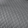 thumbnail image 3 of EleganHome 3-Piece Quilt Set Gray Color, Diamond Pattern Bedspread/Coverlet Queen Size (90"x90"), 3 of 5