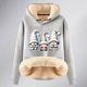 thumbnail image 4 of WILLBEST Sudadera con Capucha para Mujer, Estampado Navideño y de Cordero, Ideal para Otoño/Invierno XX-Grande, 4 of 4