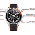 thumbnail image 3 of Reloj mecánico automático luminoso con correa de caucho y lona multifuncional para hombre, 3 of 6