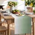 thumbnail image 3 of Burlap Table Runner 36 Inches Long,Spring Gradient Simplistic Non-Slip Kitchen Table Runners for Dining Room Everyday Use Party Table Decorations Simple Sage Green White Ombre, 3 of 9
