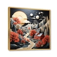 thumbnail image 2 of Designart "Winter Retreat at the Barn in Papercut II" Countryside Floater Framed Canvas Print, 2 of 7