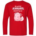 thumbnail image 3 of Inktastic Always Axolotl Questions Cute Curious Axolotl Long Sleeve Youth T-Shirt, 3 of 5