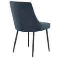 thumbnail image 5 of Modway Viscount 19" Fabric Dining Chairs in Black/Azure Blue (Set of 2), 5 of 7
