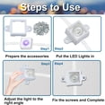 thumbnail image 4 of Juego de 72 clips de soporte de montaje Wenfan H705 para luces LED Govee, 4 of 7