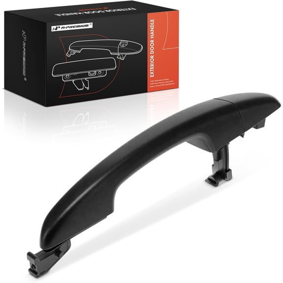 A-Premium Rear Right Passenger Side Exterior Door Handle Compatible with Hyundai Sonata 2015 2016 2017 2018 2019, Black