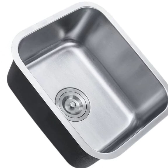 Small Bar Sink Complete Drain Stainless Steel Construction for & Yachts
