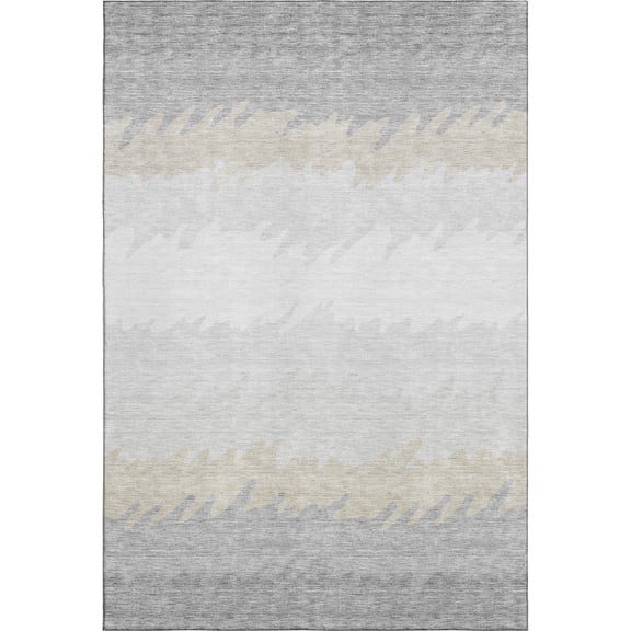 Dalyn Rugs Premium Machine Washable Mayfield AMF736 Silver 5' x 7'6" Rug