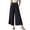 Black, variant on Women Chiffon Wide Leg Palazzo Pants Flowy High Waist Trousers with Pockets Loose Fit Casual Pants