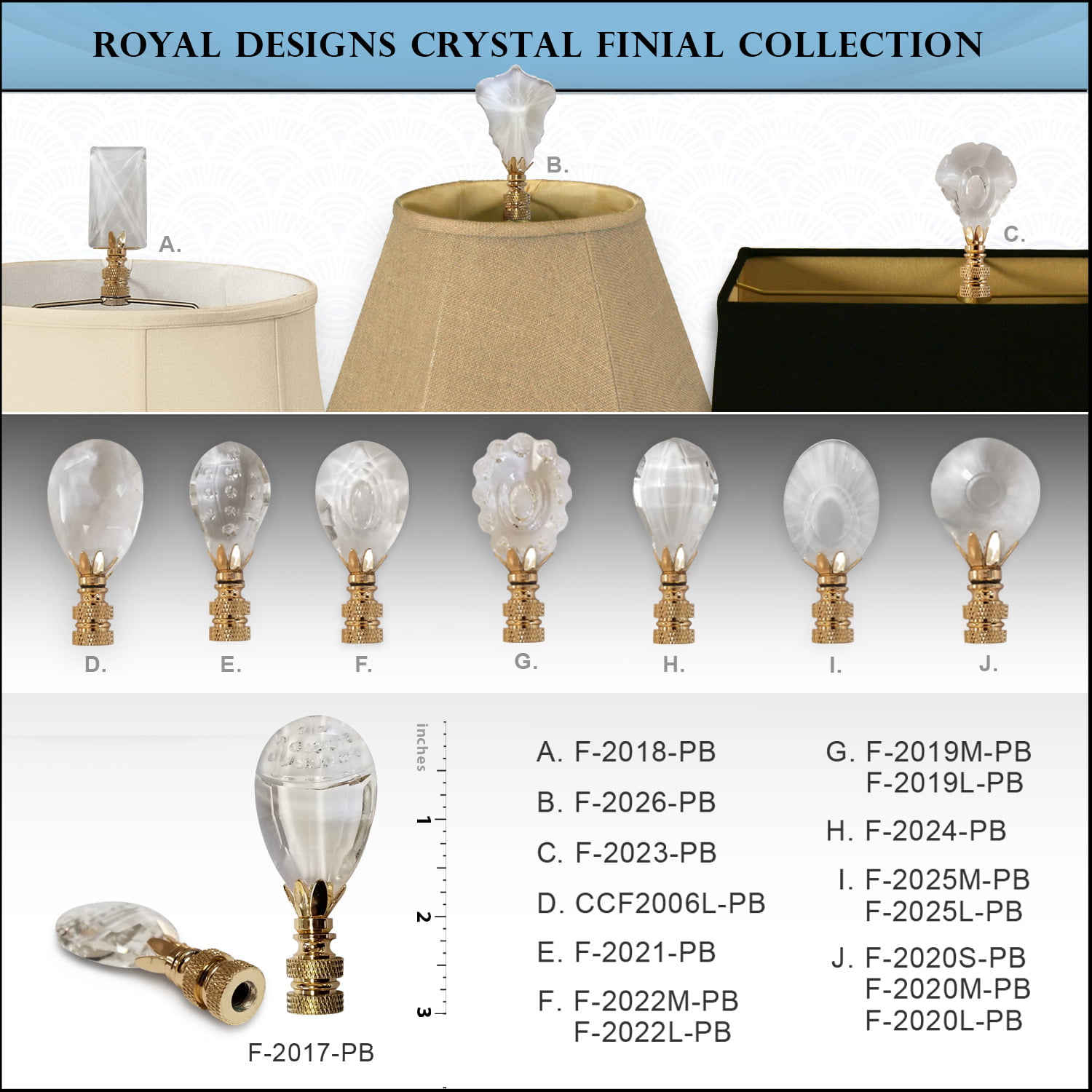 MULTI  FACETED  LEAD  CRYSTAL  ELECTRIC  LIGHTING  LAMP  SHADE  FINIAL B 