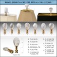 thumbnail image 6 of Royal Designs, Inc. Sun Cut Round Large Lamp Finial, F-2020L-PB-2, Polished Brass, Pack of 2, 6 of 6