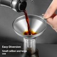 thumbnail image 5 of 3-piece set Silvery Stainless Steel Funnel,Kitchen Funnel with 2Pcs Cleaning Brush, Perfect of Dry Ingredients & Powder, 5 of 5