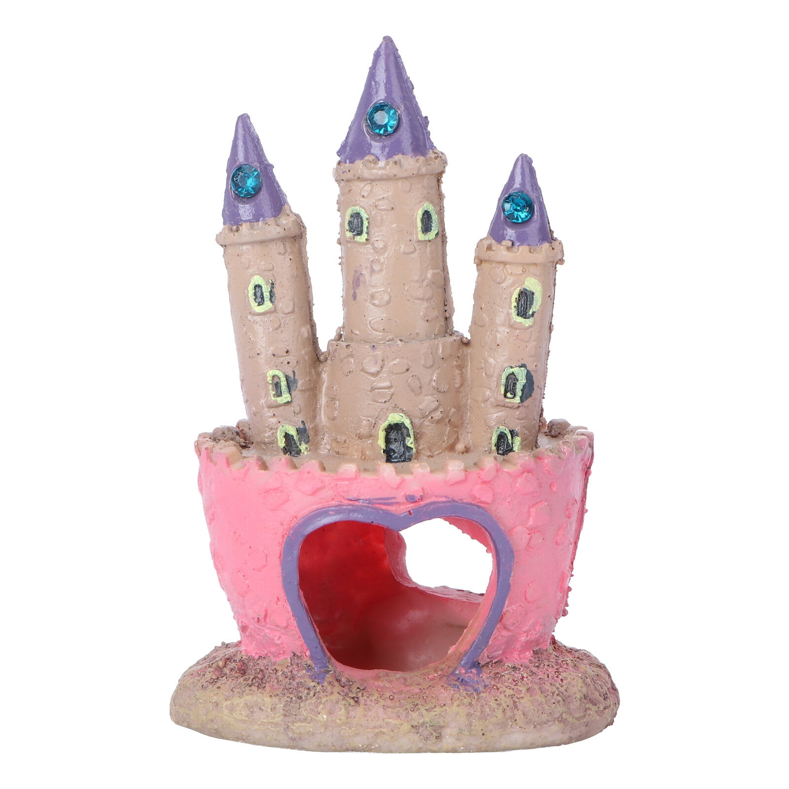 Hemoton Aquarium Landscaping Castle Fish Tank Castle Decoration Fish