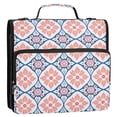 thumbnail image 5 of FORMRS Zipper Binder with Shoulder Strap 2-inch Ring 500 Sheet Capacity File Bag, Mosaic Flowers Pattern, 5 of 5
