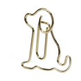 thumbnail image 1 of 25pcs Shaped Paper Clips Metal Material Light Portable Golden Puppy Shapes Office Clips for Document Classification, 1 of 3