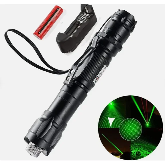STARLIGHT- 6000Mile Green Laser Pointer Lazer Pen High Power Visible Beam Light   Battery