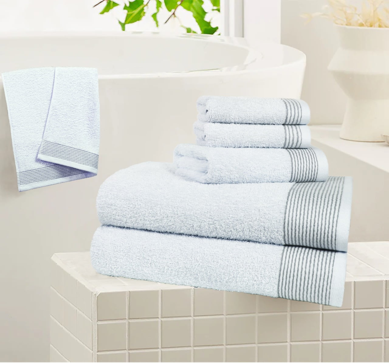 UGG 20046 Pasha Cotton 2-Piece Hand Towel Soft Fluffy Luxury Highly  Absorbent Spa-Like Hotel Luxurious Machine Washable Towels, Hand 28 x  16-inch