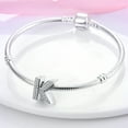 thumbnail image 4 of MULA Original 925 Sterling Silver 26 Letters DIY Charm AAA CZ Beads fit Bracelet for Women Gift Jewelry, 4 of 7