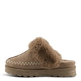 thumbnail image 3 of Flexus ALAVA Faux Suede Open Back Clog – Plush Faux Fur Lined Slip-On with Removable Insole – Indoor/Outdoor Comfort, 3 of 9
