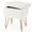 White, variant on CONCETTA Footstools Ottoman Storage Bench, Vanity Faux Fur Padded Chair with Storage and Adjustable Feet for Makeup Bedroom Entryway, White