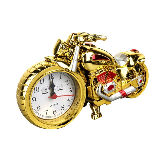 Creativo motocicleta patrón de moto reloj despertador reloj de escritorio hogar reloj fresco Wmkox8yii FSASFJB2122