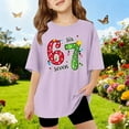 thumbnail image 2 of 67 shirt G'irls Summer Short Sleeve T Shirt Cute Cartoon Number Print Casual Top Tee Shirt For K'ids Youth, 2 of 4
