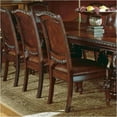thumbnail image 2 of Bowery Hill Leather Dining Chair in Cherry (Set of 2), 2 of 2