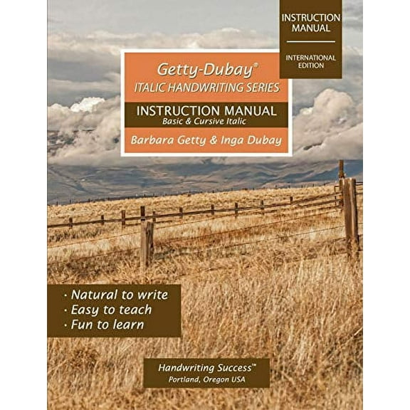Getty-Dubay Italic Handwriting Series : Instruction Manual (Paperback)