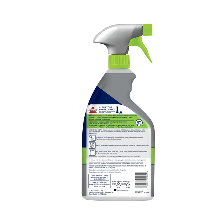 Bissell stain and odor eliminator enzyme action hotsell