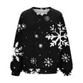 thumbnail image 5 of WXLWZYWL Womens Ugly Christmas Sweater Funny Sweatshirts Holiday 3D Print Trendy Cute Long Sleeve Pullover 2024 Loose Christmas Sweaters Pullover, 5 of 6